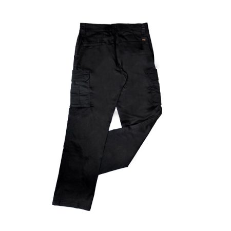 Pantalon Extensible cargo noir pour homme - Devant