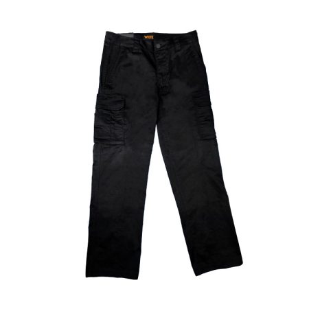 Pantalon Extensible cargo noir pour homme - Devant